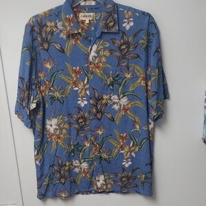 Tropical Floral Button Down Shirt